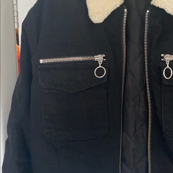 Topshop crop moto jacket - Picture 3 of 3